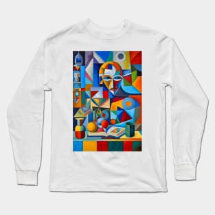 Pathways of Knowledge: Navigating Book and Wisdom Long Sleeve T-Shirt